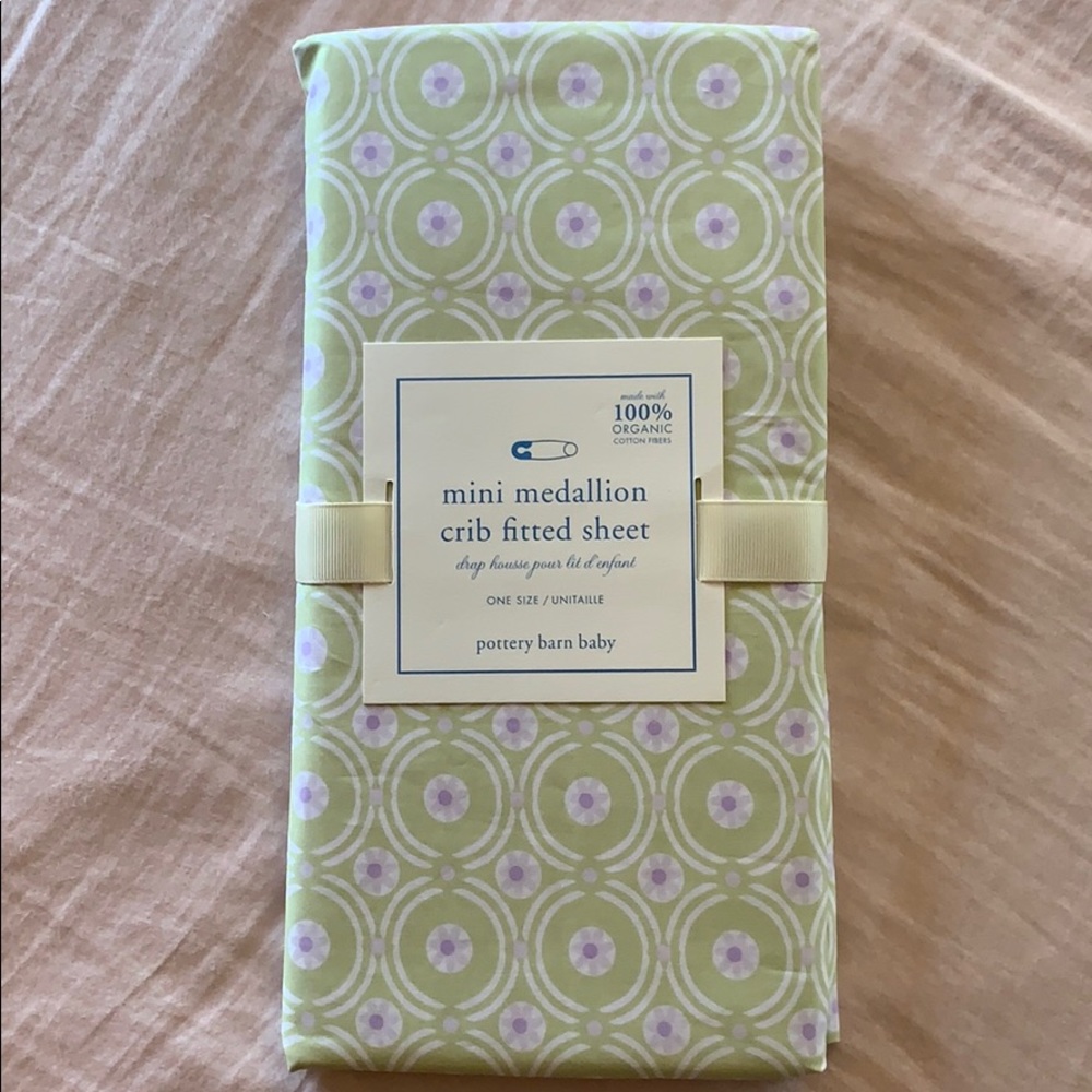 NWT Pottery Barn Baby fitted crib sheet